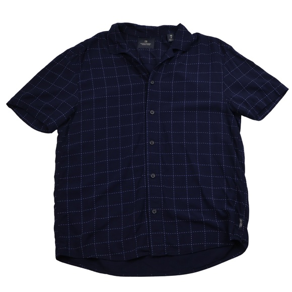 Scotch & Soda Tops - Scotch & Soda Amsterdam Couture Blue Windowpane Blouse Medium